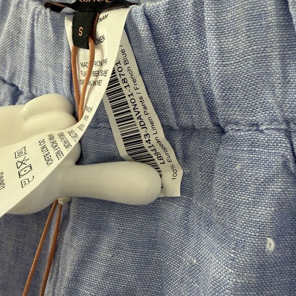 NWT Quince 100% European Linen Pants French Blue Sz SM Minimalist Quiet Luxury - Picture 5 of 7